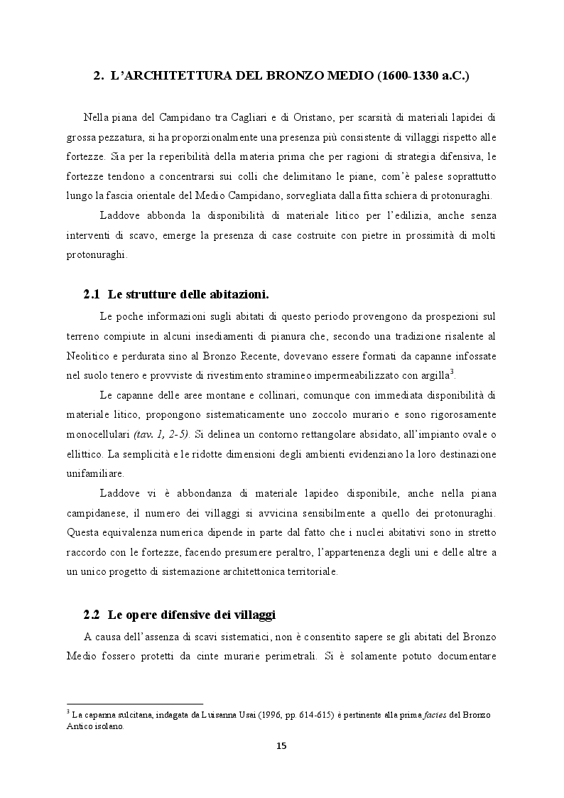 Estratto dalla tesi: Il territorio costiero della Sardegna nord-orientale nell'Età del Bronzo. I comuni di San Teodoro, Budoni, Posada e Torpè.