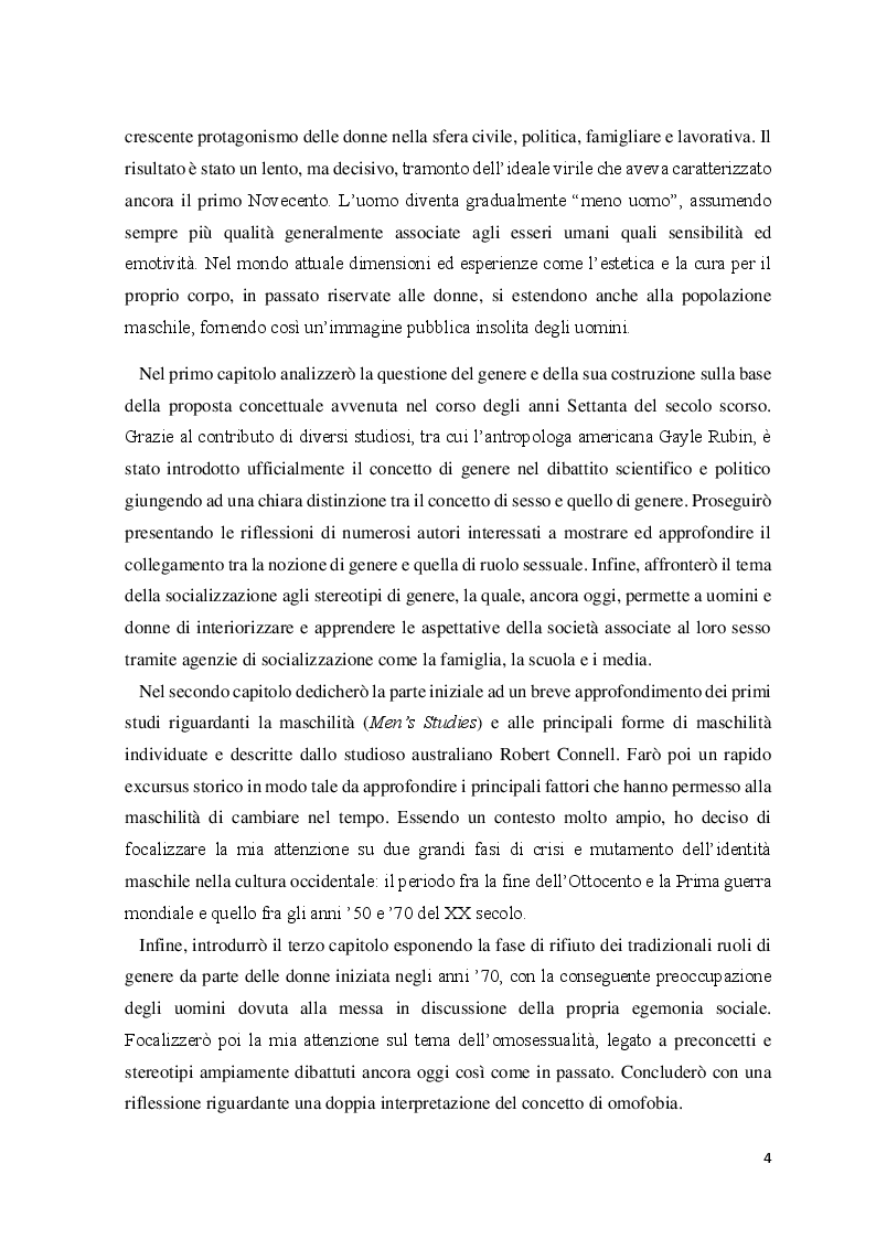 Anteprima della tesi: Le identità maschili: i processi di mutamento, Pagina 3
