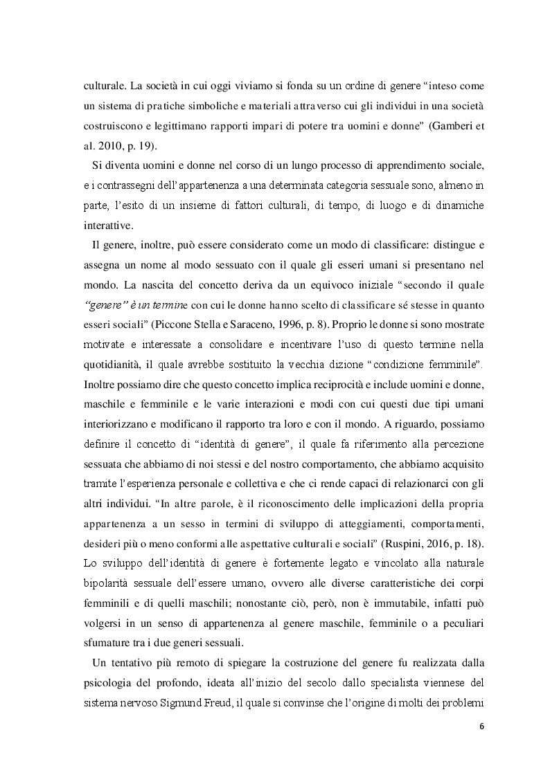 Anteprima della tesi: Le identità maschili: i processi di mutamento, Pagina 5