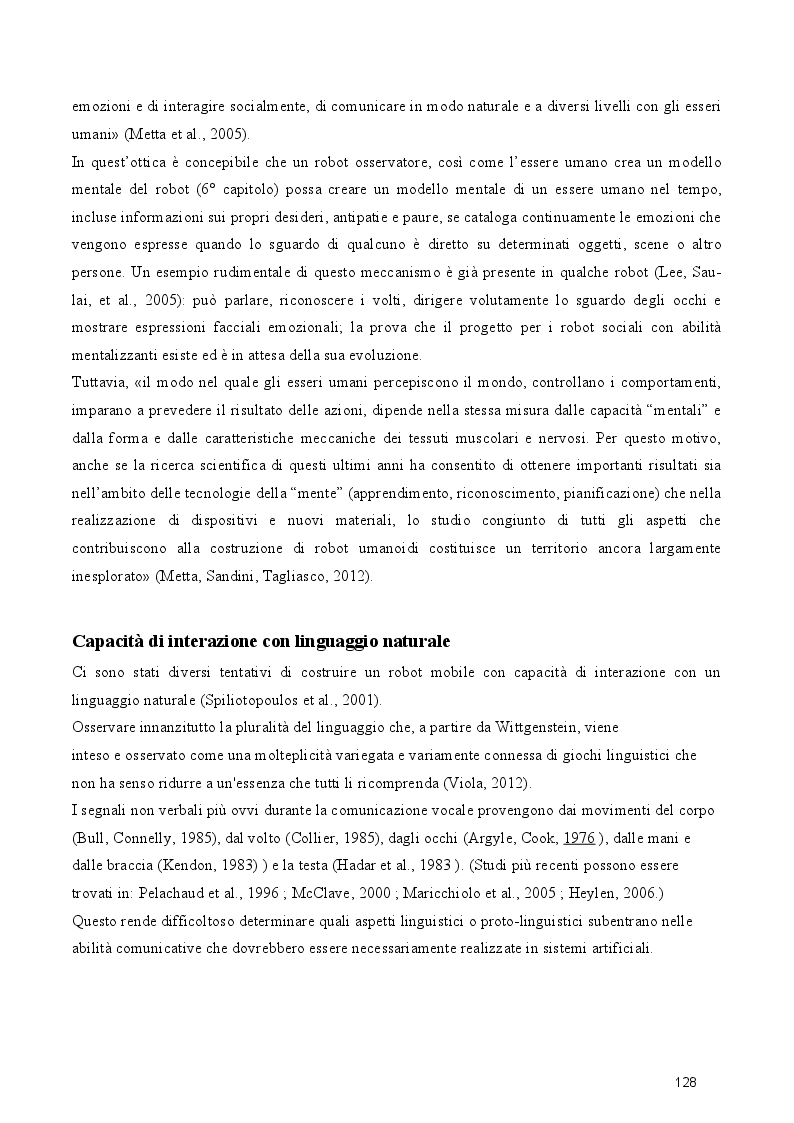 Anteprima della tesi: Dal cognitivismo alla robotica: la teoria della mente nell’interazione uomo-robot in una prospettiva evoluzionistica e in relazione alla teoria della complessità, Pagina 10