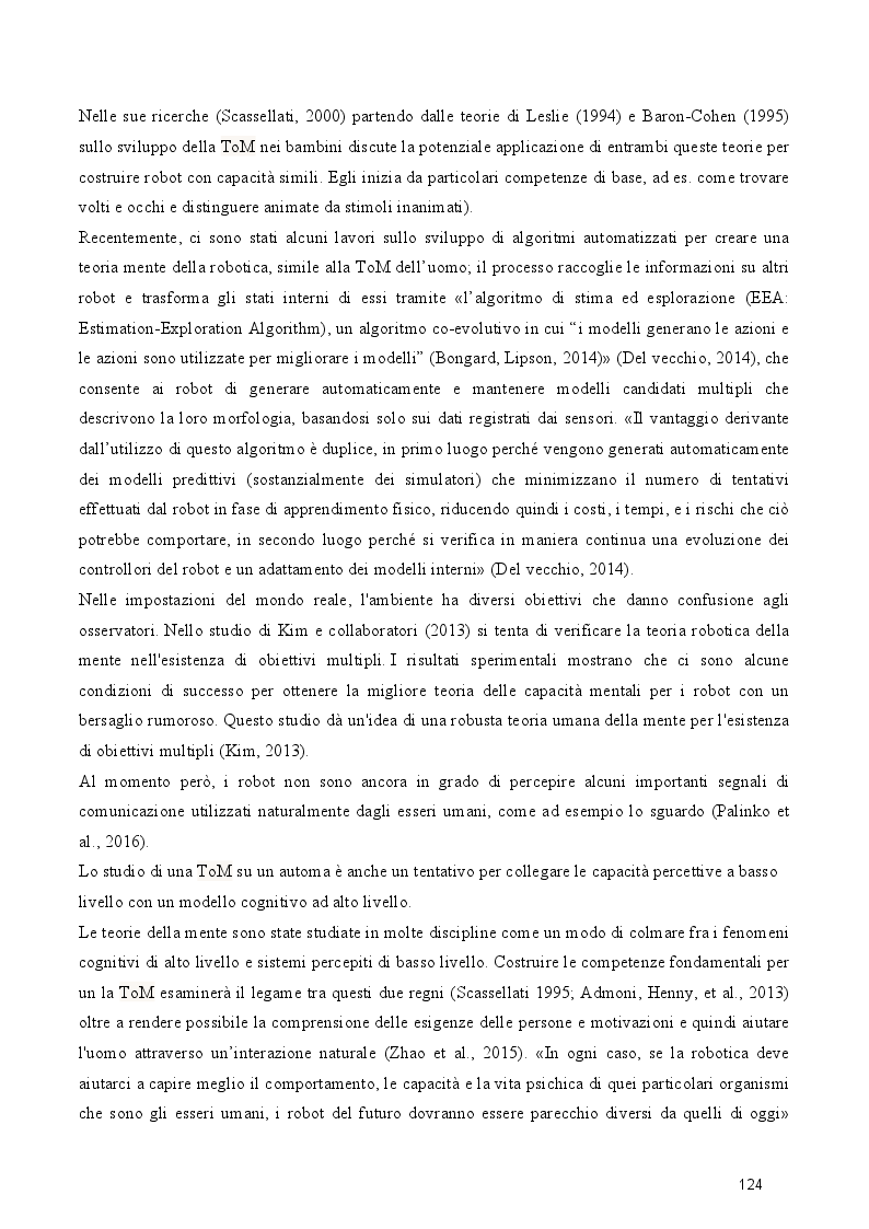 Anteprima della tesi: Dal cognitivismo alla robotica: la teoria della mente nell’interazione uomo-robot in una prospettiva evoluzionistica e in relazione alla teoria della complessità, Pagina 6