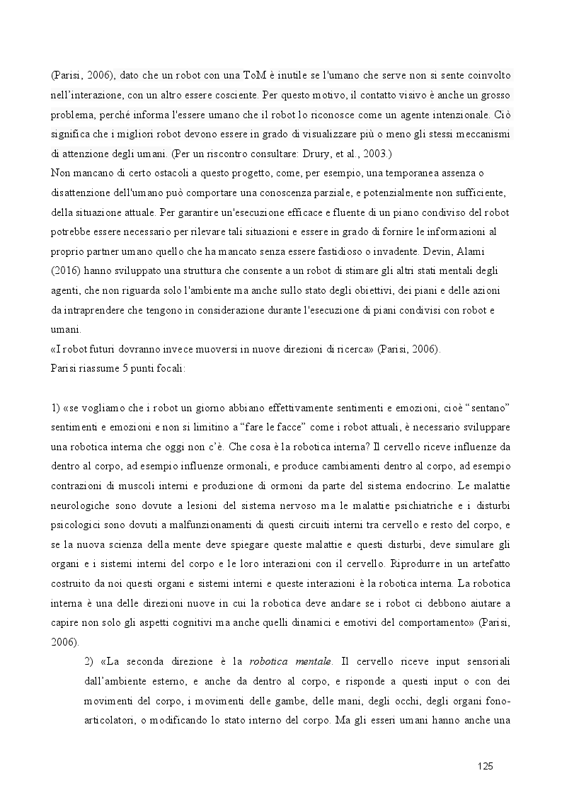 Anteprima della tesi: Dal cognitivismo alla robotica: la teoria della mente nell’interazione uomo-robot in una prospettiva evoluzionistica e in relazione alla teoria della complessità, Pagina 7