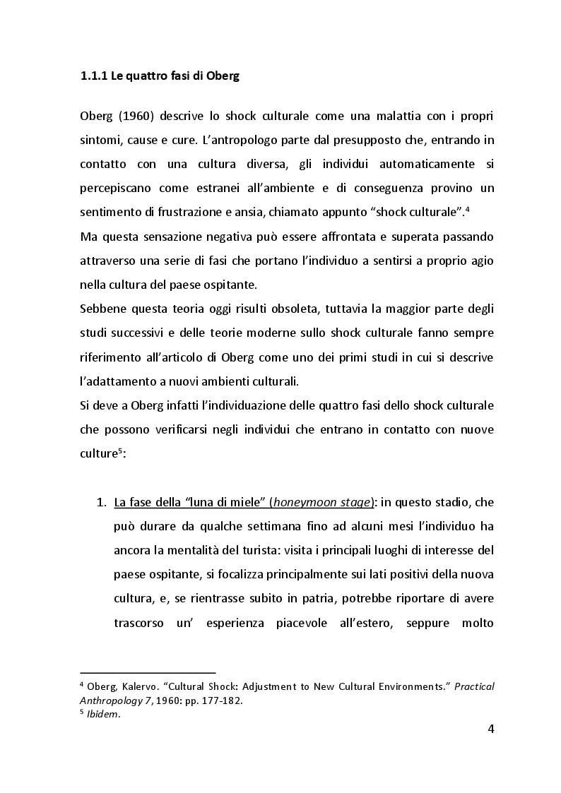 Anteprima della tesi: Lo shock culturale. Integrarsi in nuove culture. Uno sguardo sul contesto cinese., Pagina 5
