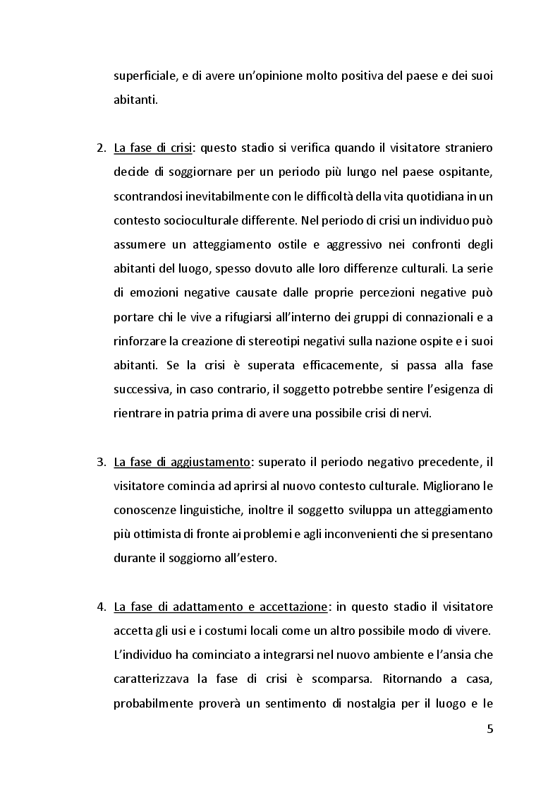Anteprima della tesi: Lo shock culturale. Integrarsi in nuove culture. Uno sguardo sul contesto cinese., Pagina 6