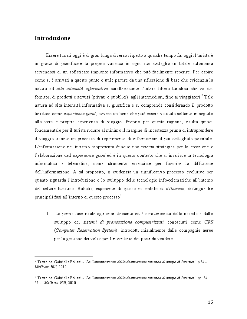 Anteprima della tesi: Travel 2.0: Di che cosa parlano gli utenti in rete? La Web Reputation ed il caso TripAdvisor, Pagina 3