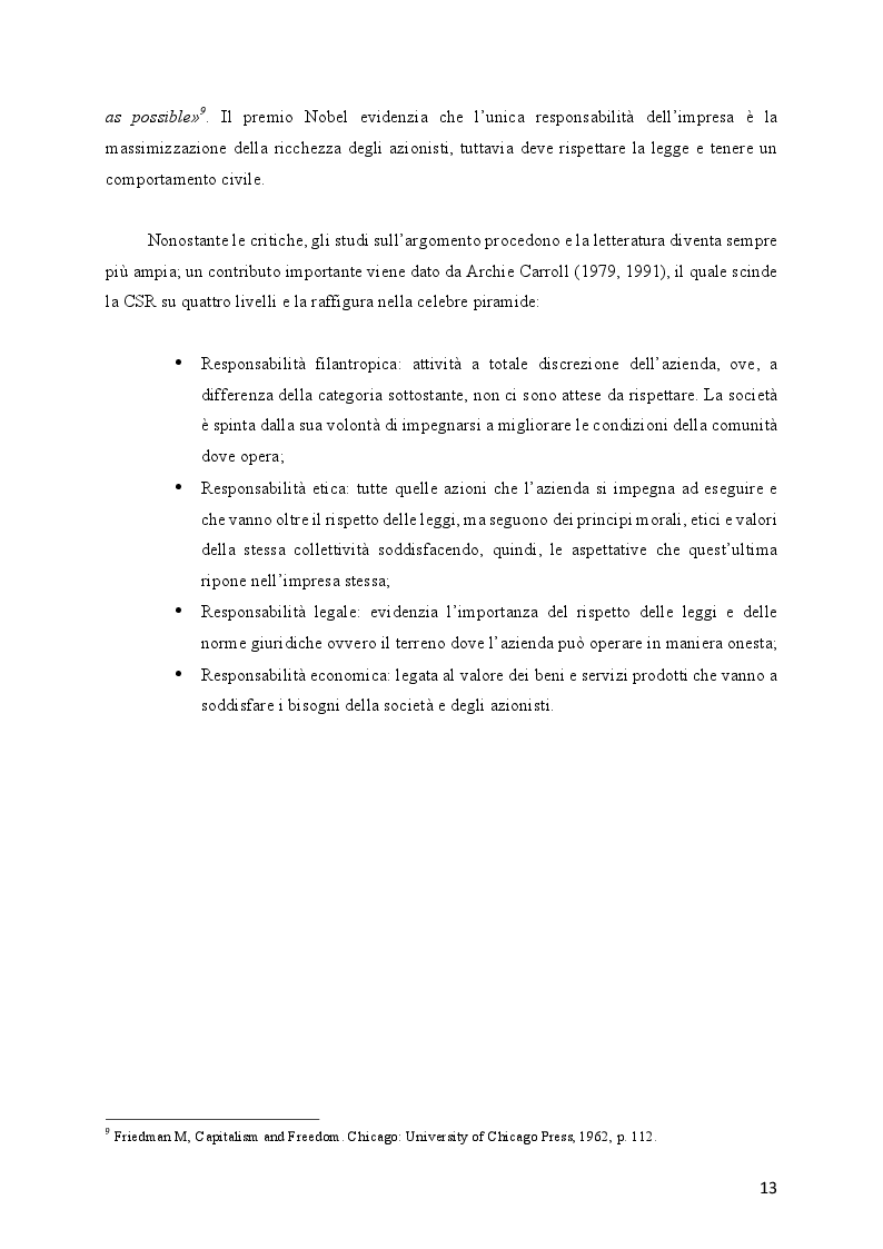 Anteprima della tesi: L'evoluzione della Responsabilità Sociale verso il Valore Condiviso: il caso Telecom, Pagina 9