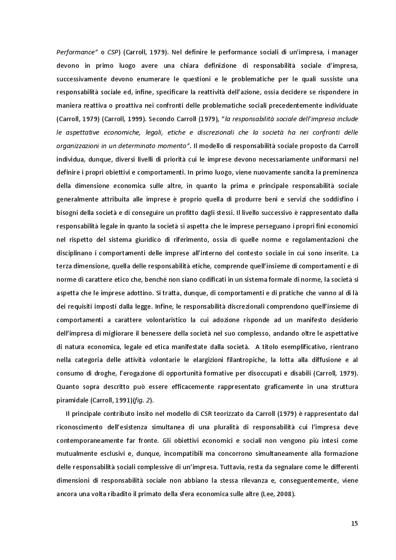 Estratto dalla tesi: Corporate Social Responsibility: Implicazioni Strategiche ed Impatto sulle Performance Aziendali