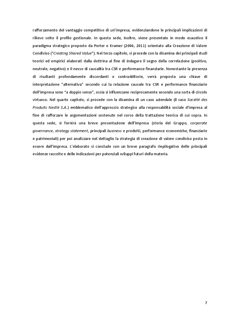 Anteprima della tesi: Corporate Social Responsibility: Implicazioni Strategiche ed Impatto sulle Performance Aziendali, Pagina 4