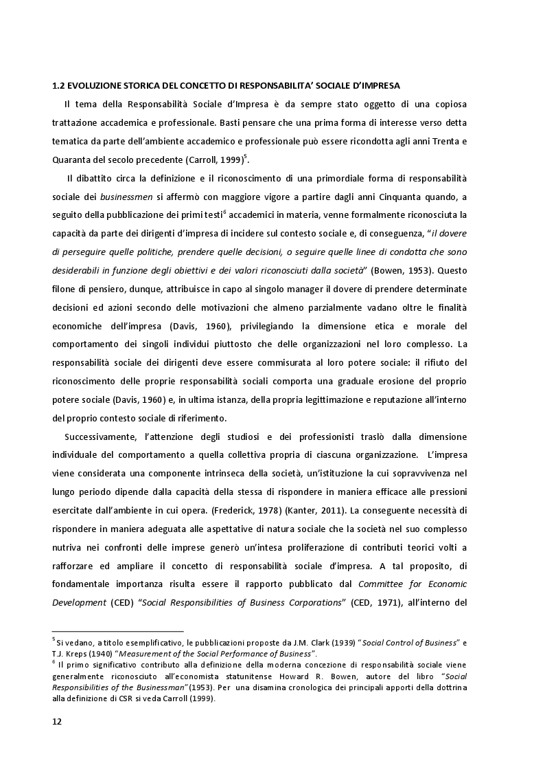Anteprima della tesi: Corporate Social Responsibility: Implicazioni Strategiche ed Impatto sulle Performance Aziendali, Pagina 8
