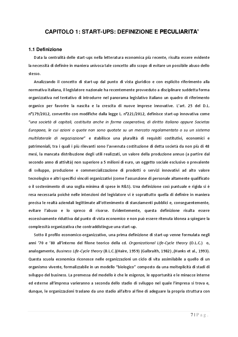 Anteprima della tesi: La governance nelle start-up: dinamiche di potere e controllo tra imprenditori, fornitori e finanziatori, Pagina 4