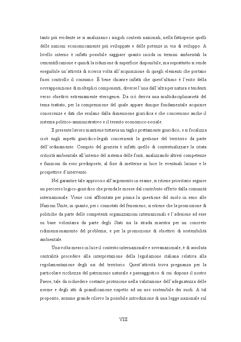 Anteprima della tesi: La disciplina giuridica del consumo di suolo, Pagina 3