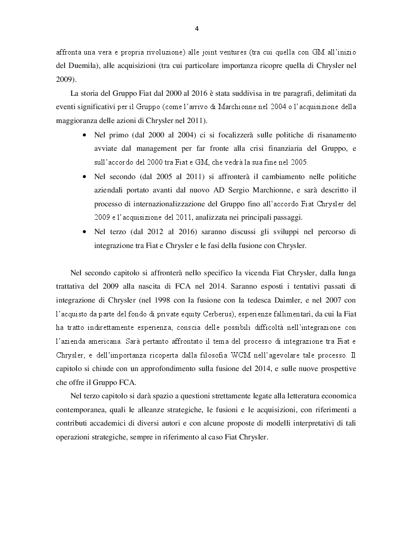 Anteprima della tesi: L'evoluzione del Gruppo Fiat dal 2000 al 2016: dalla crisi alla fusione con Chrysler, Pagina 3