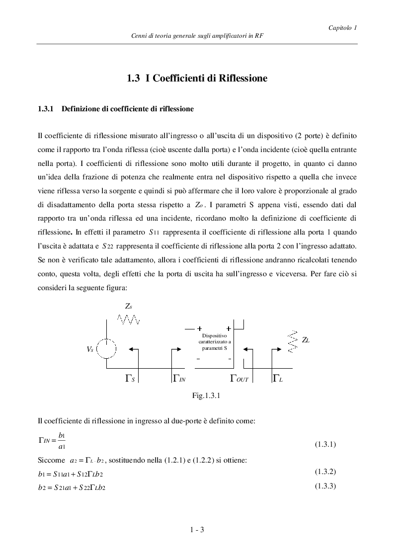 Anteprima della tesi: Progetto ed Analisi di un Amplificatore a Basso Rumore con Lossless Feedback, Pagina 6