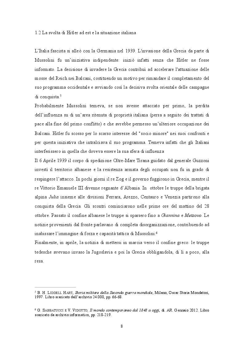 Anteprima della tesi: GENNAIO 1943: La ritirata degli alpini di Russia nelle memorie di un testimone, Pagina 6