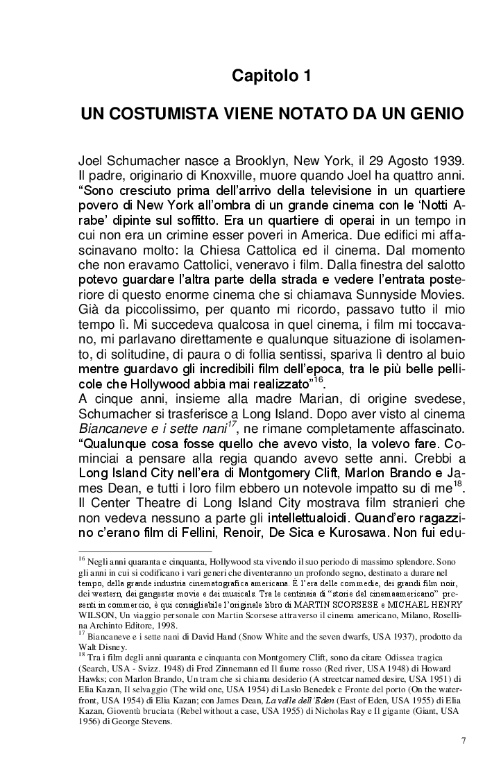 Anteprima della tesi: Joel Schumacher: Un Regista, Mille Storie, Pagina 7