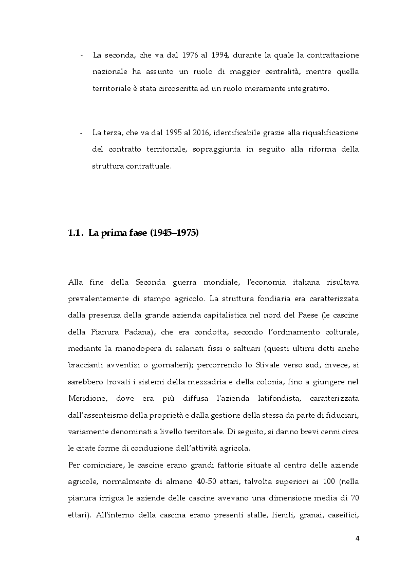 Anteprima della tesi: La contrattazione collettiva in agricoltura e il fenomeno del caporalato, Pagina 5