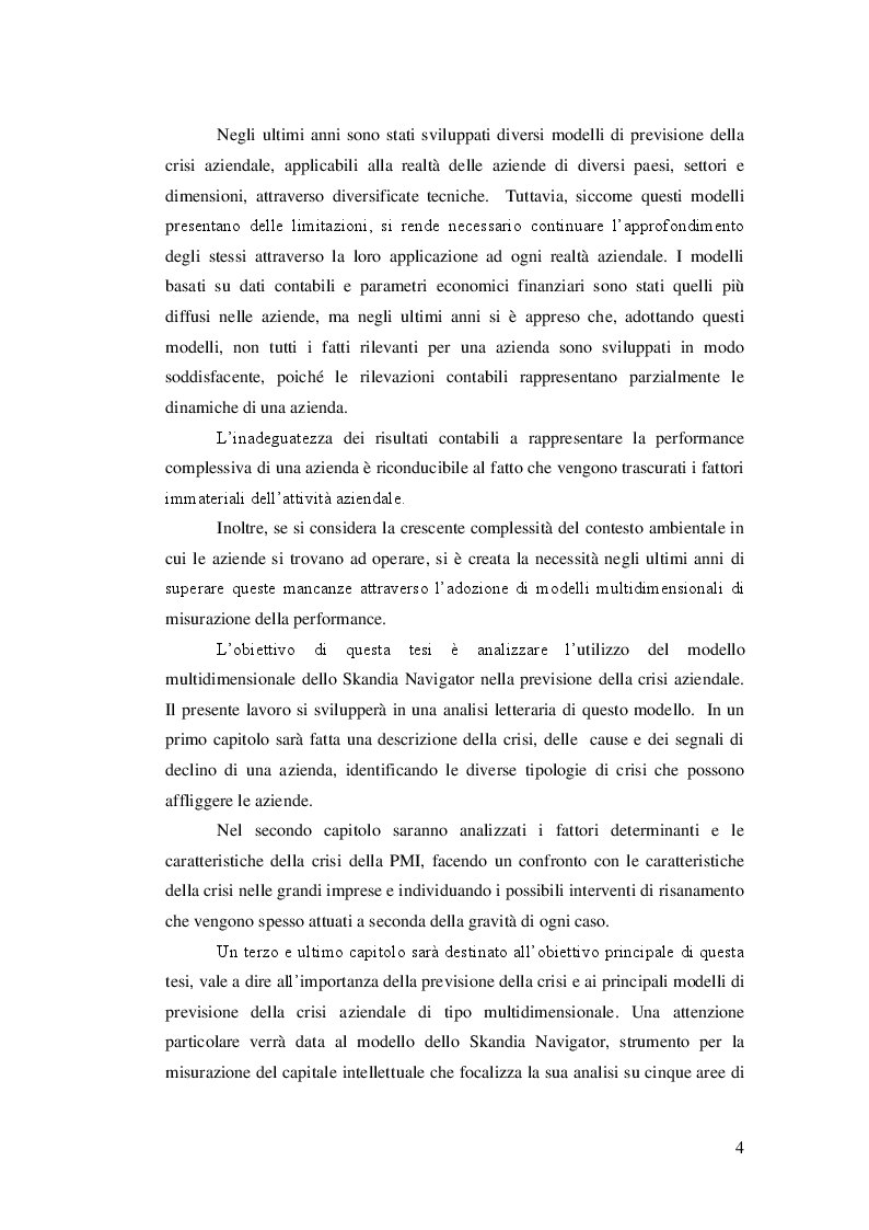 Anteprima della tesi: Lo Skandia Navigator per la previsione della crisi aziendale, Pagina 3