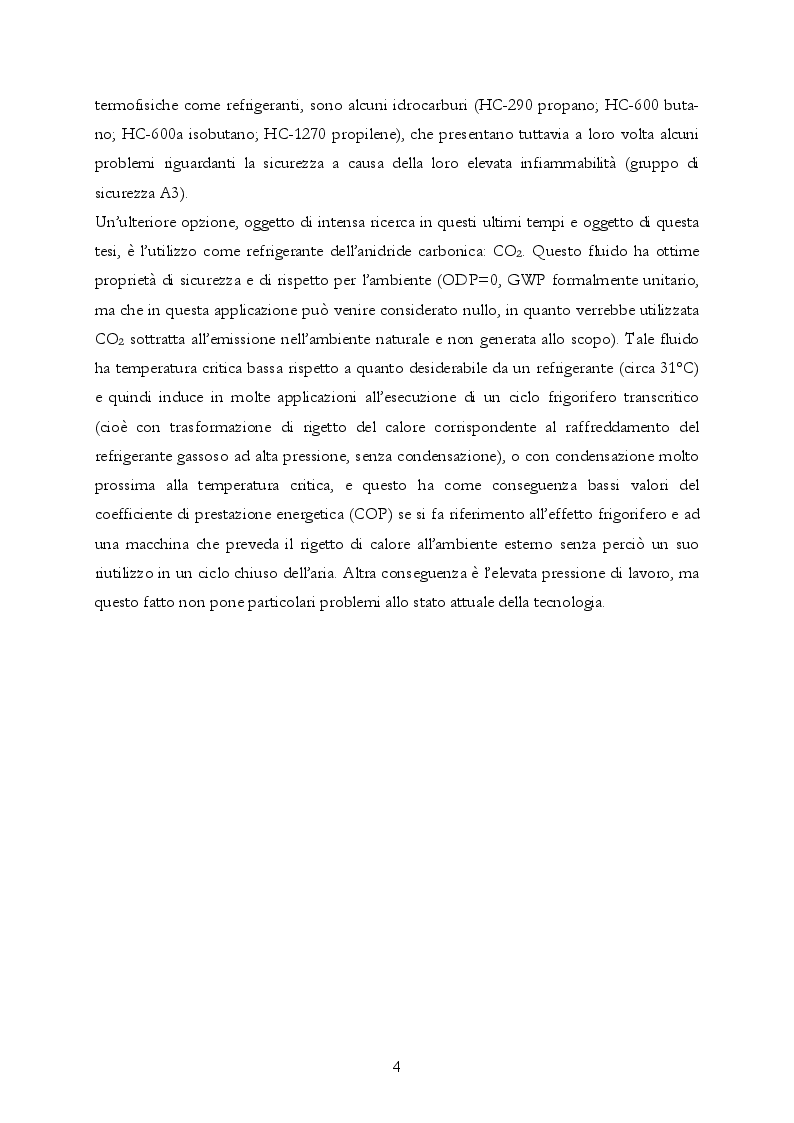 Anteprima della tesi: Analisi teorica e sperimentale di una pompa di calore ad anidride carbonica per asciugatrici domestiche, Pagina 5