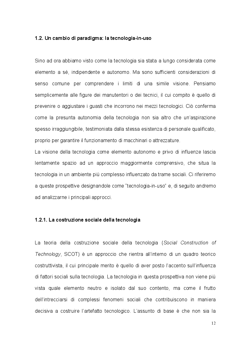 Anteprima della tesi: Tecnologia, organizzazione e lavoratori: il caso studio dell'EM Group, Pagina 9