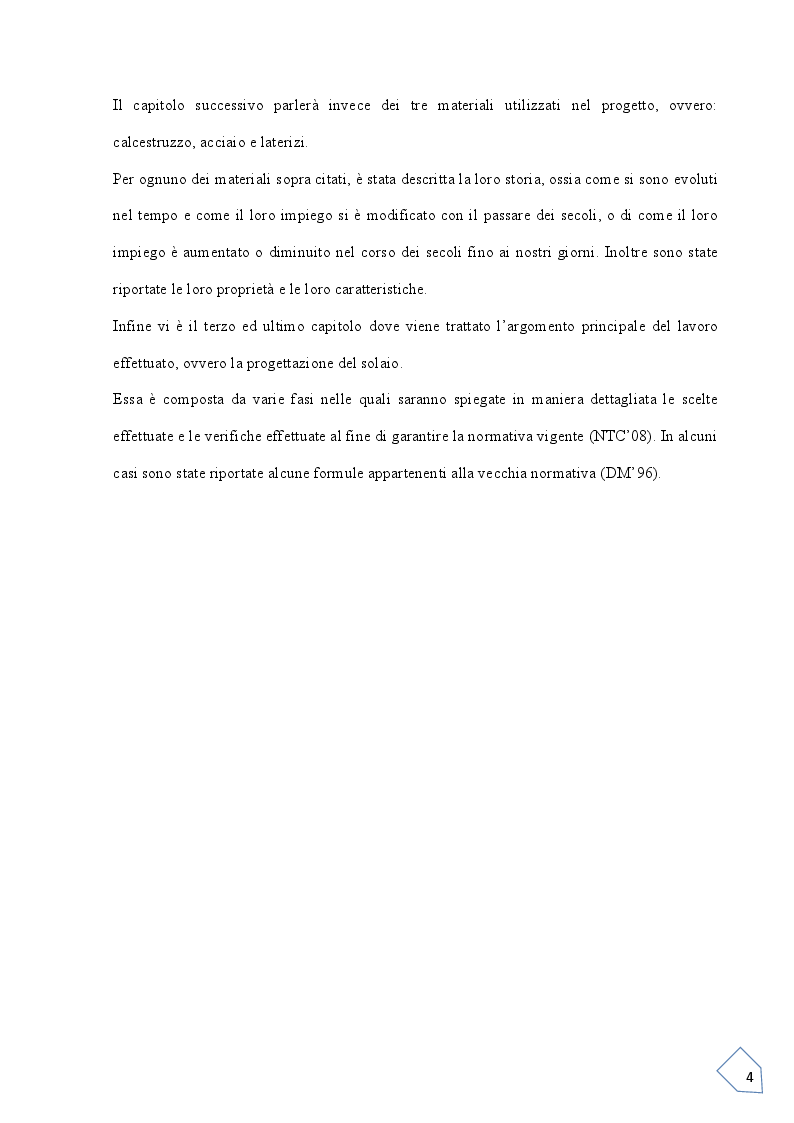 Anteprima della tesi: Progetto si un solaio Latero-Cementizio, Pagina 3