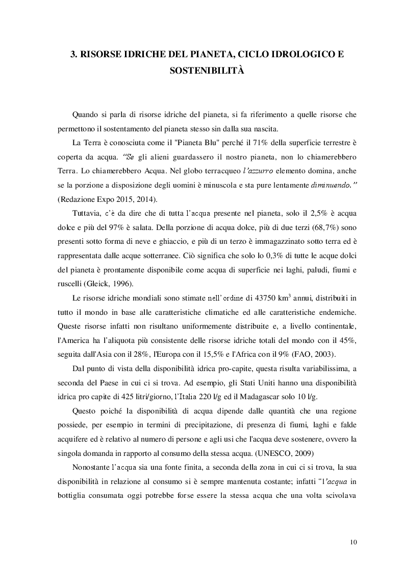 Estratto dalla tesi: Carenza Idrica e Siccità: La Percezione Degli Agricoltori
