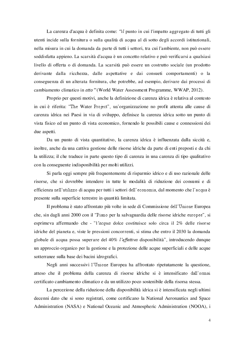 Anteprima della tesi: Carenza Idrica e Siccità: La Percezione Degli Agricoltori, Pagina 3