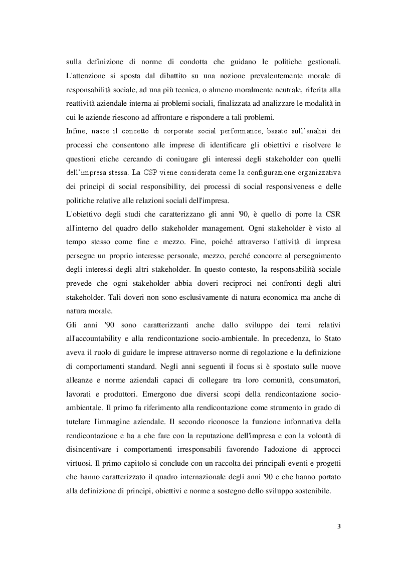 Anteprima della tesi: Corporate Social Responsibility e teoria economica, Pagina 4
