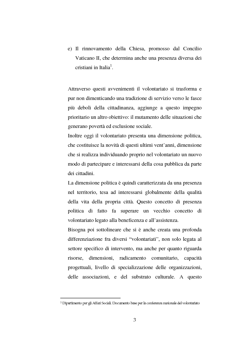 Anteprima della tesi: Il volontariato nel settore del disagio minorile: una ricerca nell'area veneziana, Pagina 10