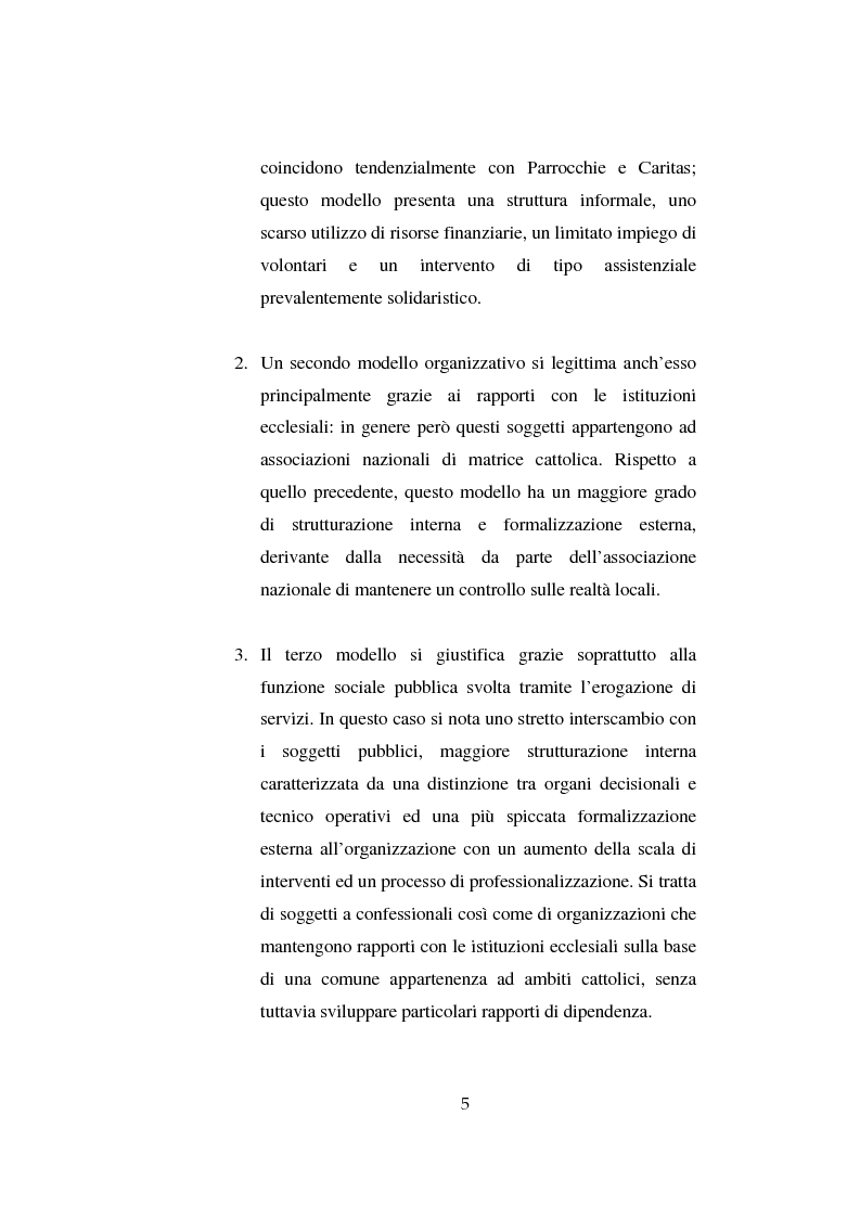 Anteprima della tesi: Il volontariato nel settore del disagio minorile: una ricerca nell'area veneziana, Pagina 12