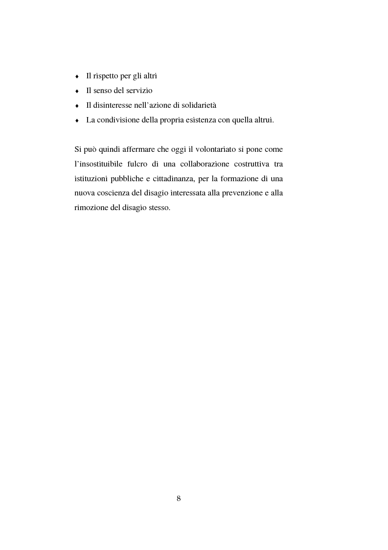 Anteprima della tesi: Il volontariato nel settore del disagio minorile: una ricerca nell'area veneziana, Pagina 15