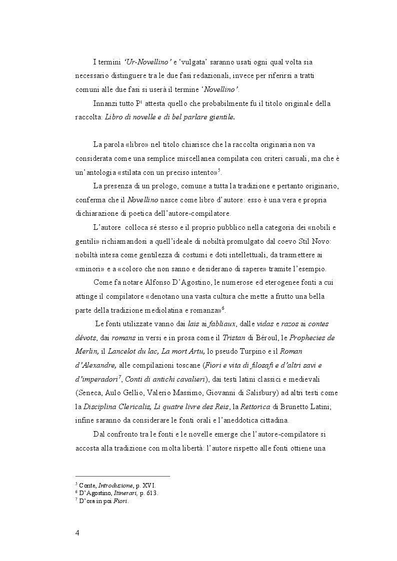Anteprima della tesi: Un presunto errore d'archetipo nel testo del Novellino, Pagina 4