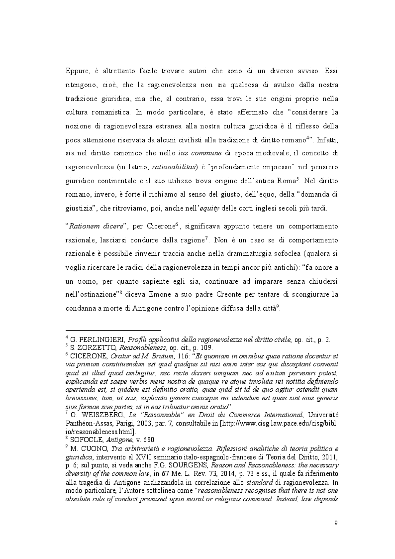 Anteprima della tesi: Lo standard di ragionevolezza, Pagina 6