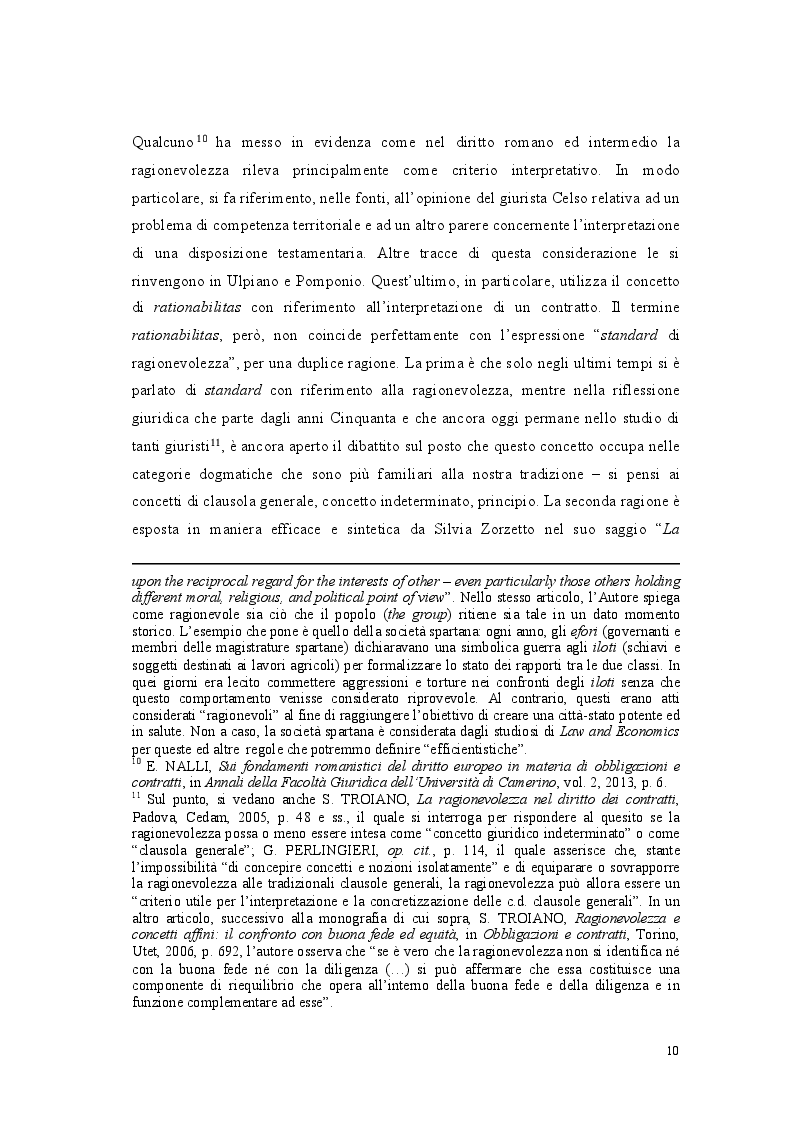 Anteprima della tesi: Lo standard di ragionevolezza, Pagina 7
