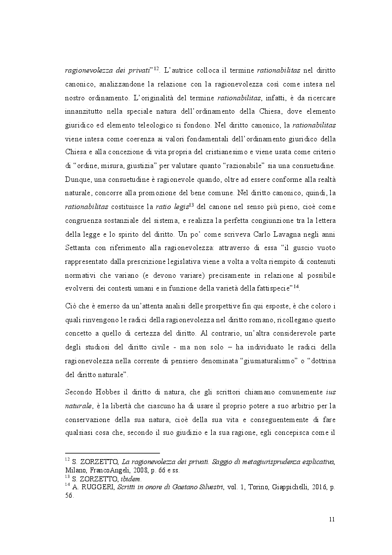 Anteprima della tesi: Lo standard di ragionevolezza, Pagina 8
