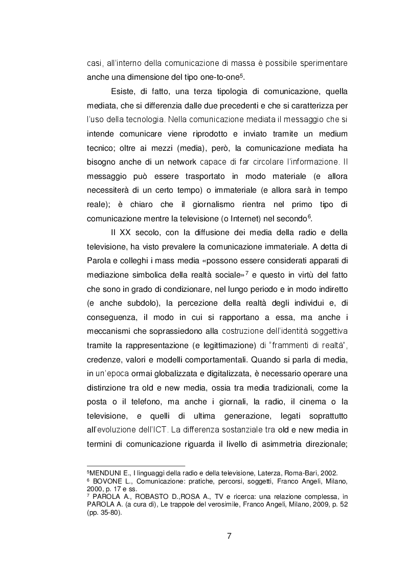 Anteprima della tesi: Il ruolo delle fonti ''autorevoli'' nella selezione della notizia, Pagina 6