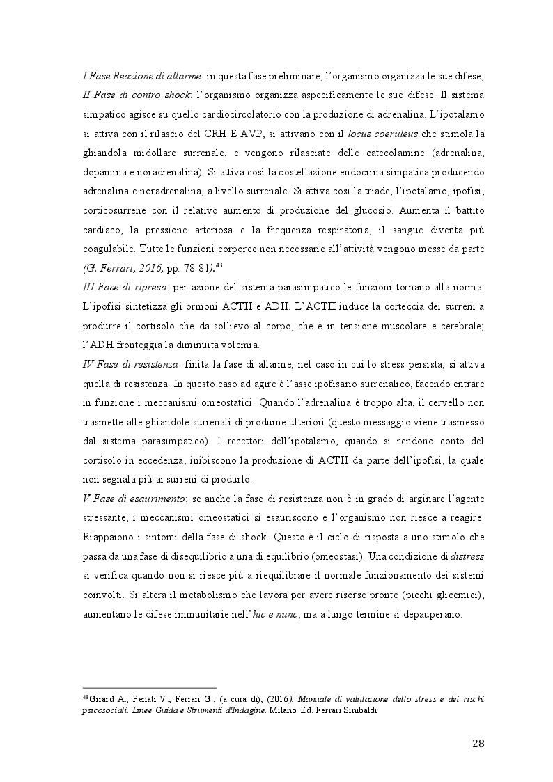 Anteprima della tesi: Lo stress lavoro correlato e rischi psicosociali emergenti, Pagina 6