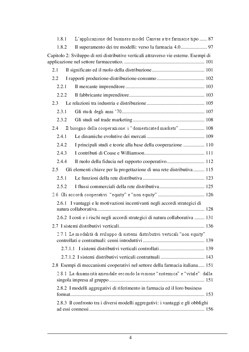 Indice della tesi: La Legge 124/2017: le risposte strategico organizzative dei titolari di farmacia ed il nuovo business model. Il caso Alphega Pharmacy, Pagina 2