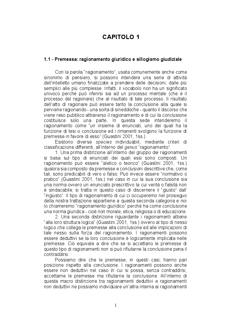 Estratto dalla tesi: La teoria del ragionamento giuridico di Neil MacCormick, un approccio post-positivista all'argomentazione