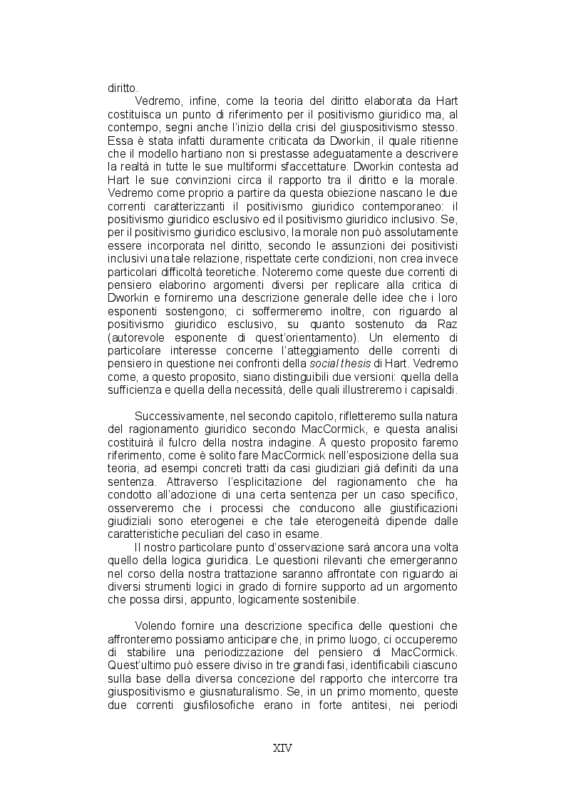 Anteprima della tesi: La teoria del ragionamento giuridico di Neil MacCormick, un approccio post-positivista all'argomentazione, Pagina 6