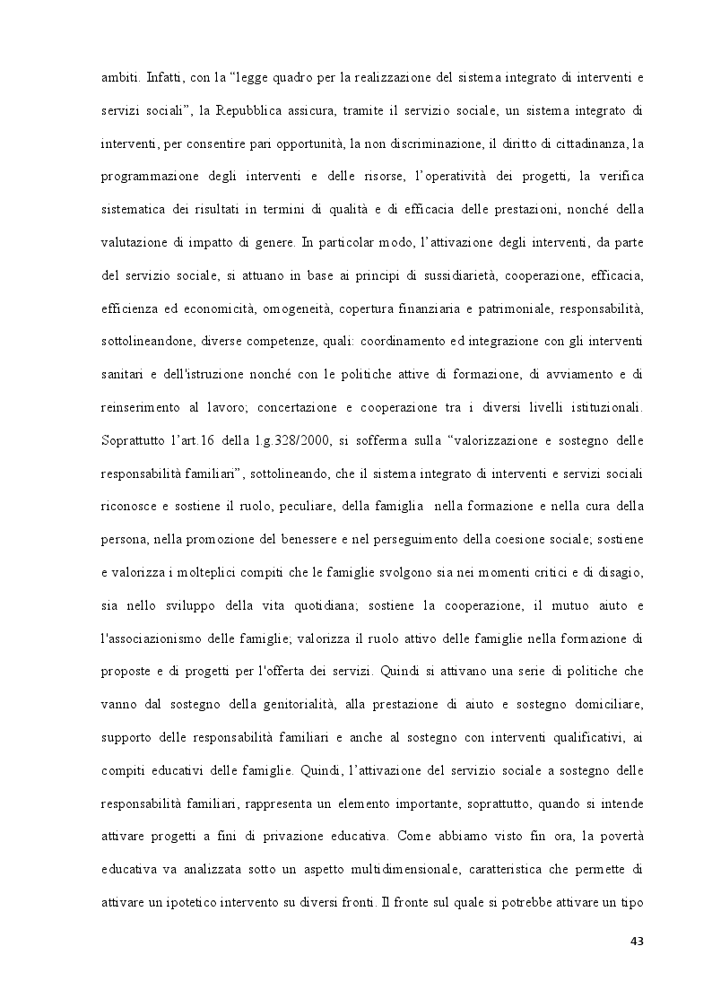 Anteprima della tesi: La povertà educativa e le azioni di contrasto. Il contributo della progettazione sociale nell'abito scolastico, Pagina 4