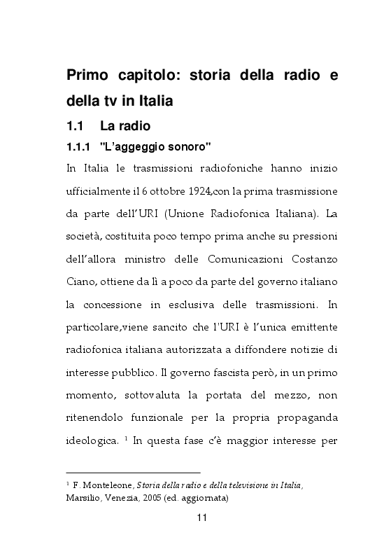 Anteprima della tesi: I giornali della TV. Dal Radiocorriere a Tv Sorrisi e Canzoni, Pagina 5