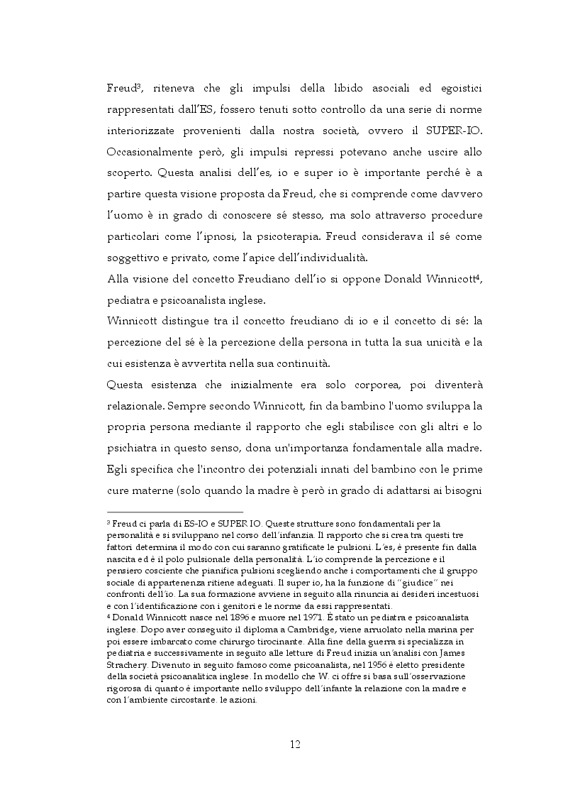 Estratto dalla tesi: Interazione sociale e costruzione del sé