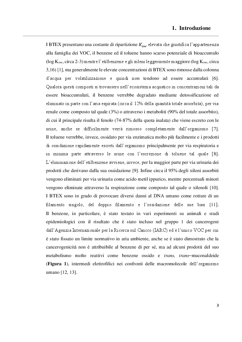 Anteprima della tesi: Sviluppo e validazione di un metodo analitico basato sulla gas cromatografia con rivelazione a ionizzazione da scarica a barriera (GC/BID) per la determinazione dei BTEX in campioni di acqua, Pagina 4