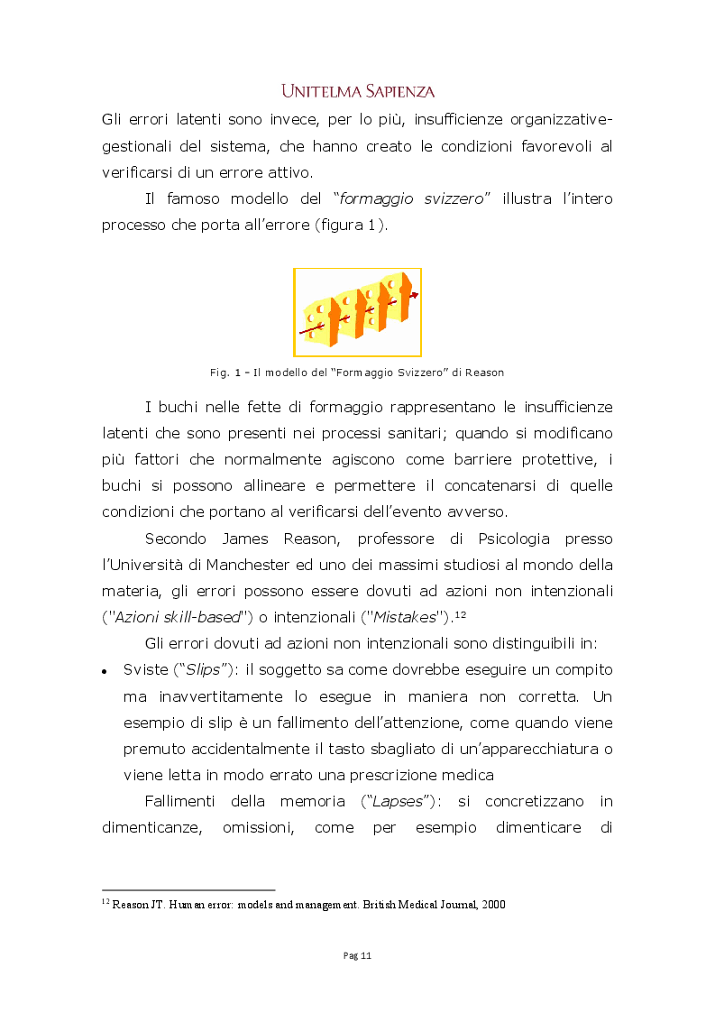 Anteprima della tesi: Implementazione di un sistema integrato di gestione del rischio clinico nelle aziende sanitarie, Pagina 5