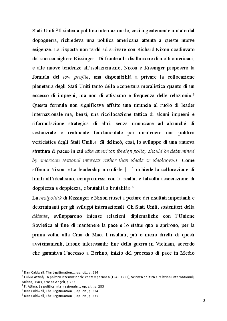 Anteprima della tesi: Gli Stati Uniti e l'Europa negli anni della presidenza Nixon, Pagina 3