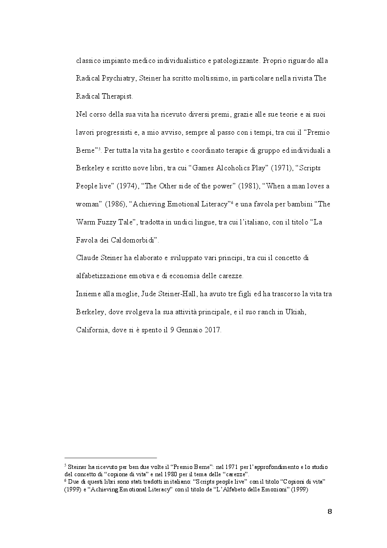Anteprima della tesi: Claude M. Steiner: viaggio alla scoperta della personalità, Pagina 7