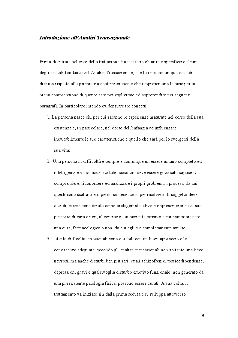 Anteprima della tesi: Claude M. Steiner: viaggio alla scoperta della personalità, Pagina 8