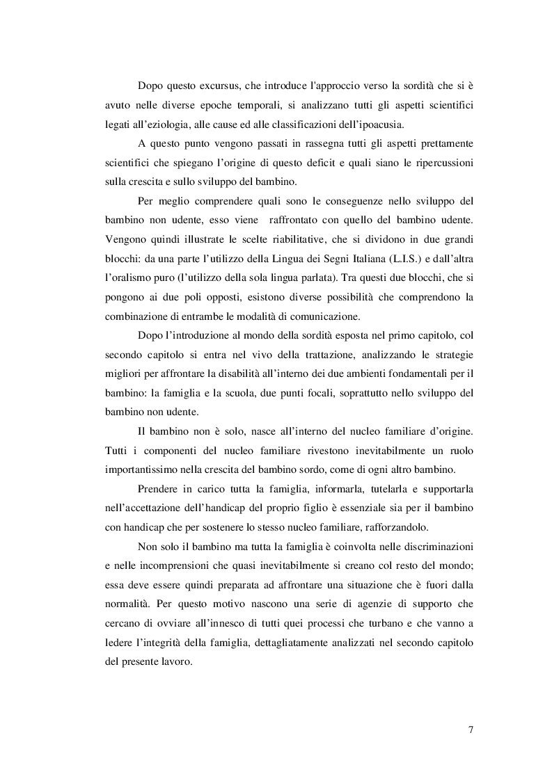 Anteprima della tesi: Approcci educativi per il bambini con disturbi dell'udito, Pagina 4