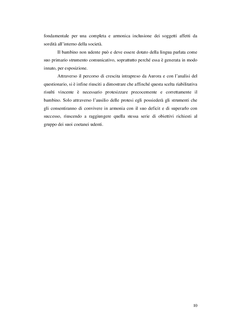 Anteprima della tesi: Approcci educativi per il bambini con disturbi dell'udito, Pagina 7