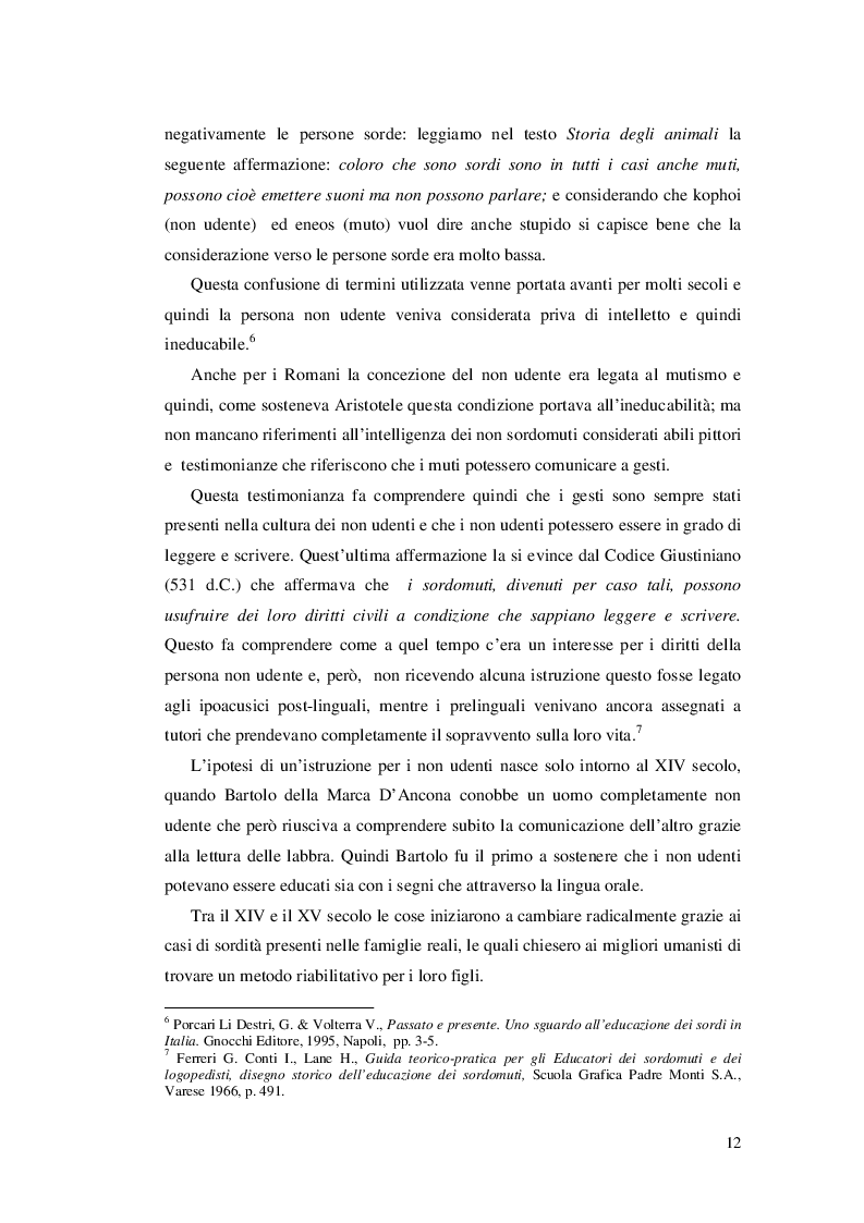 Anteprima della tesi: Approcci educativi per il bambini con disturbi dell'udito, Pagina 9